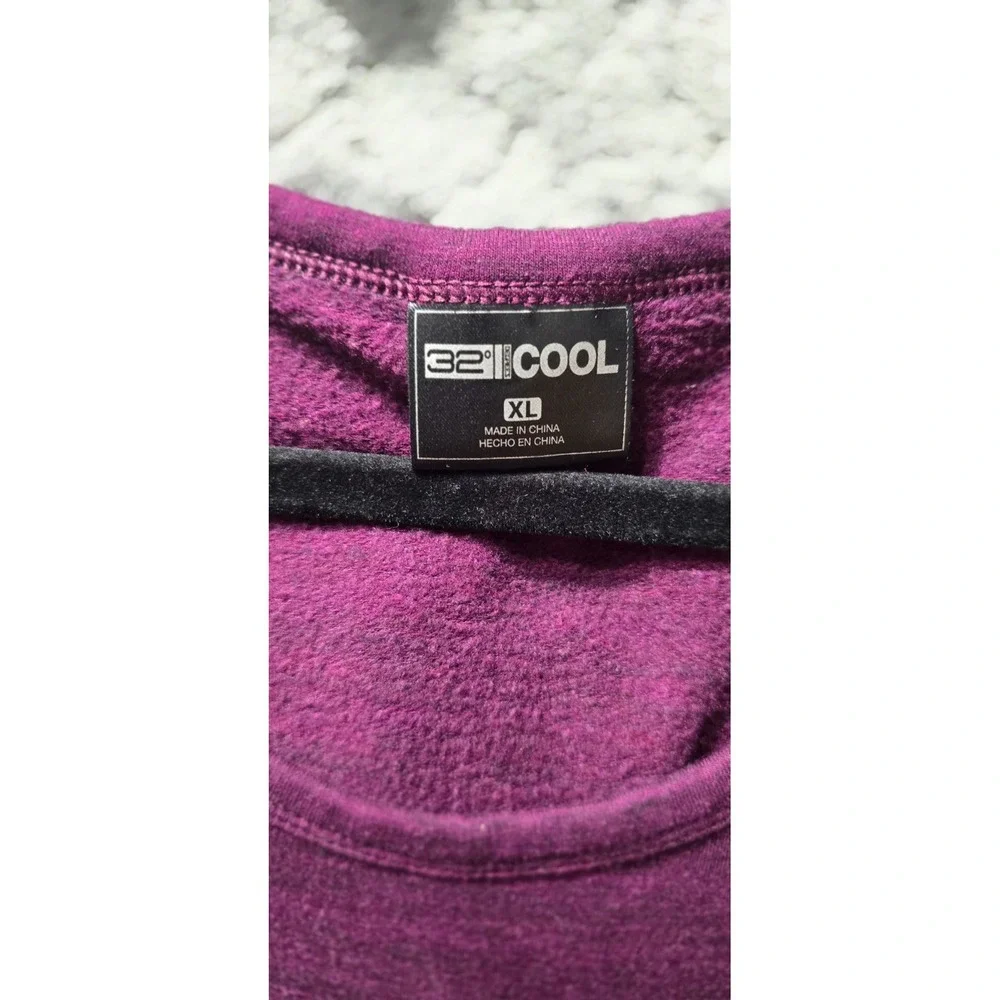 $30 EUC 32 DEGREES short sleeve dress‎ XL purple heathered pockets active tank